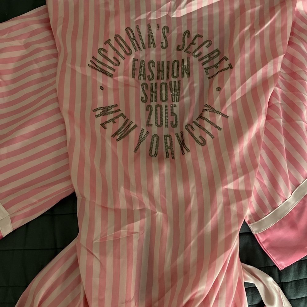 Victoria's Secret Pink Striped Robe